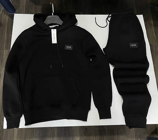 Чоловічий спортивний костюм Calvin Klein зимовий утеплений спорт- костюм із капюшоном Келвін Кляйн, фото 1