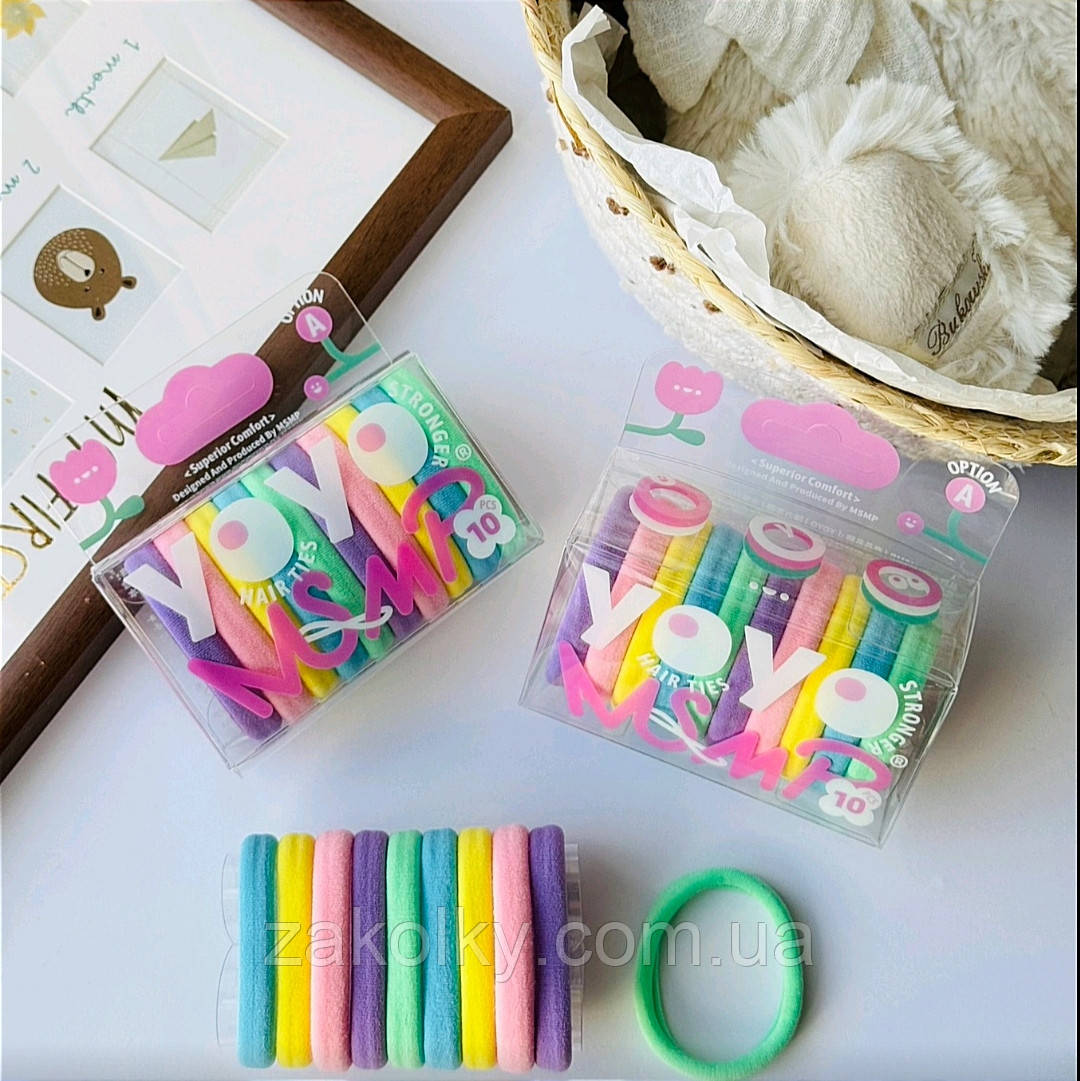 Подарунковий набір гумок "Ніжність" безшовні, діаметр 6 см.