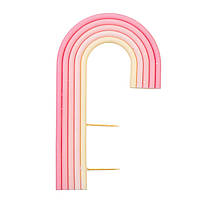 Шоколадна фігурка "Веселка бокова" біло-рожева