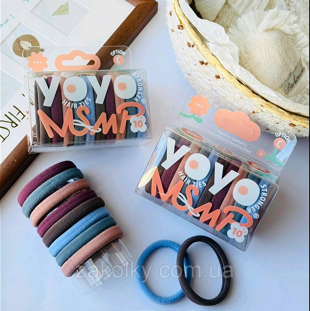 Подарунковий набір гумок "Різнобарвні" безшовні діаметр 6 см.