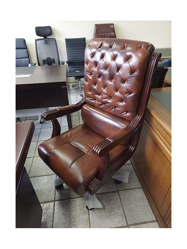 Крісло керівника Сорренто коричневий, фото 1