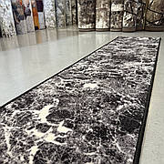 0,51*2,48 Килимова доріжка на гумовій основі Чорний мармур