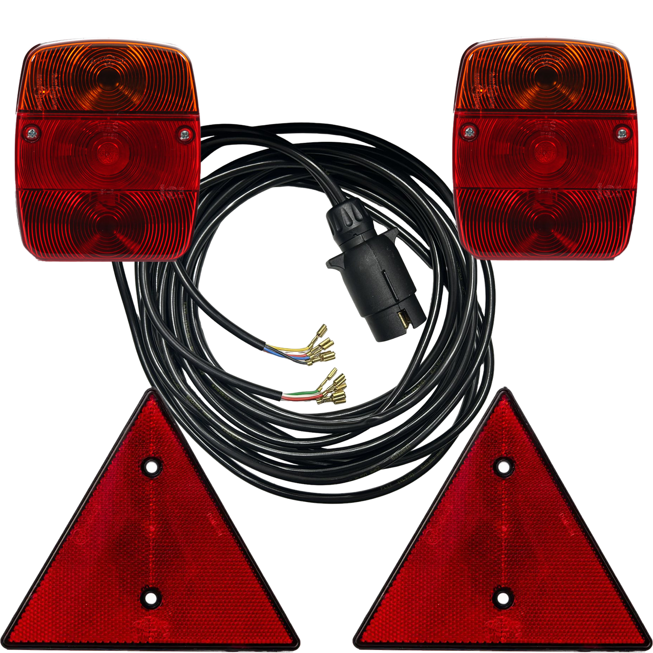 Ліхтарі на причіп задні WAS 92 W18U із кабелем 5 м, вилкою 7 PIN та відбивачами, фото 1