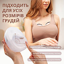 Молоковідсмоктувач електричний подвійний Swan Baby Smart Lacto X2 Hands Free портативний для зціджування молока, фото 2