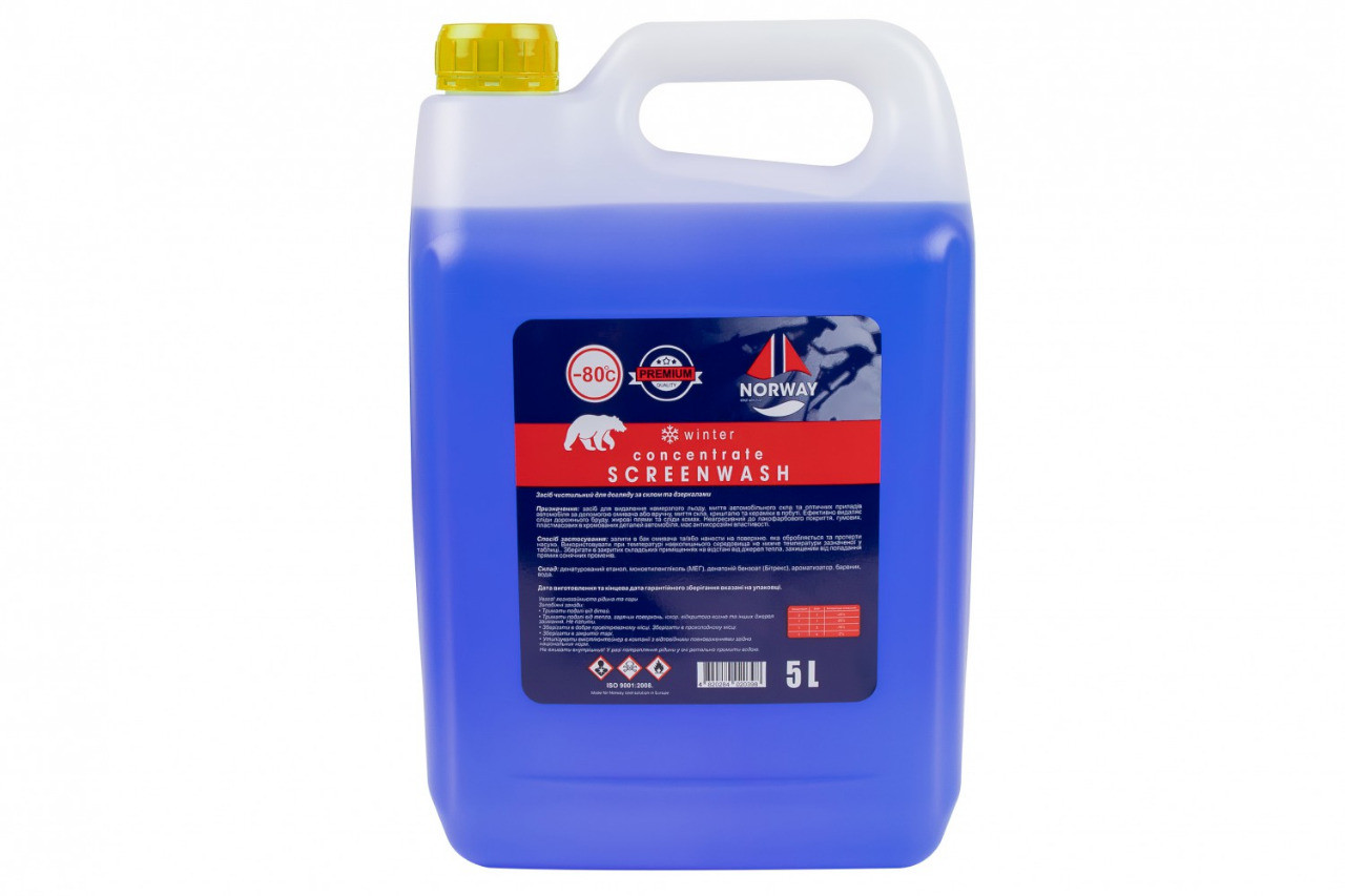 Концентрат омивача скла зимовий NORWAY -80°C 5 л  (958743), фото 1