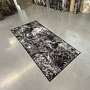 0,80*1,80 Килимова доріжка на гумовій основі Чорний мармур