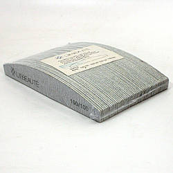 Пилка-дуга для нігтів Lilly Beaute, 100/100 грит, 50 шт/уп.