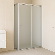 Душова кабіна Shower SATURN STN-190 100x70x190 см без піддону розсувні двері матове скло 5мм, фото 2