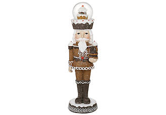 Статуетка Пряниковий Лускунчик з водяною кулею 24см