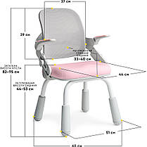Дитячий стілець до столу без коліщаток з підлокітниками Mealux Neo Air Static KPG, фото 4