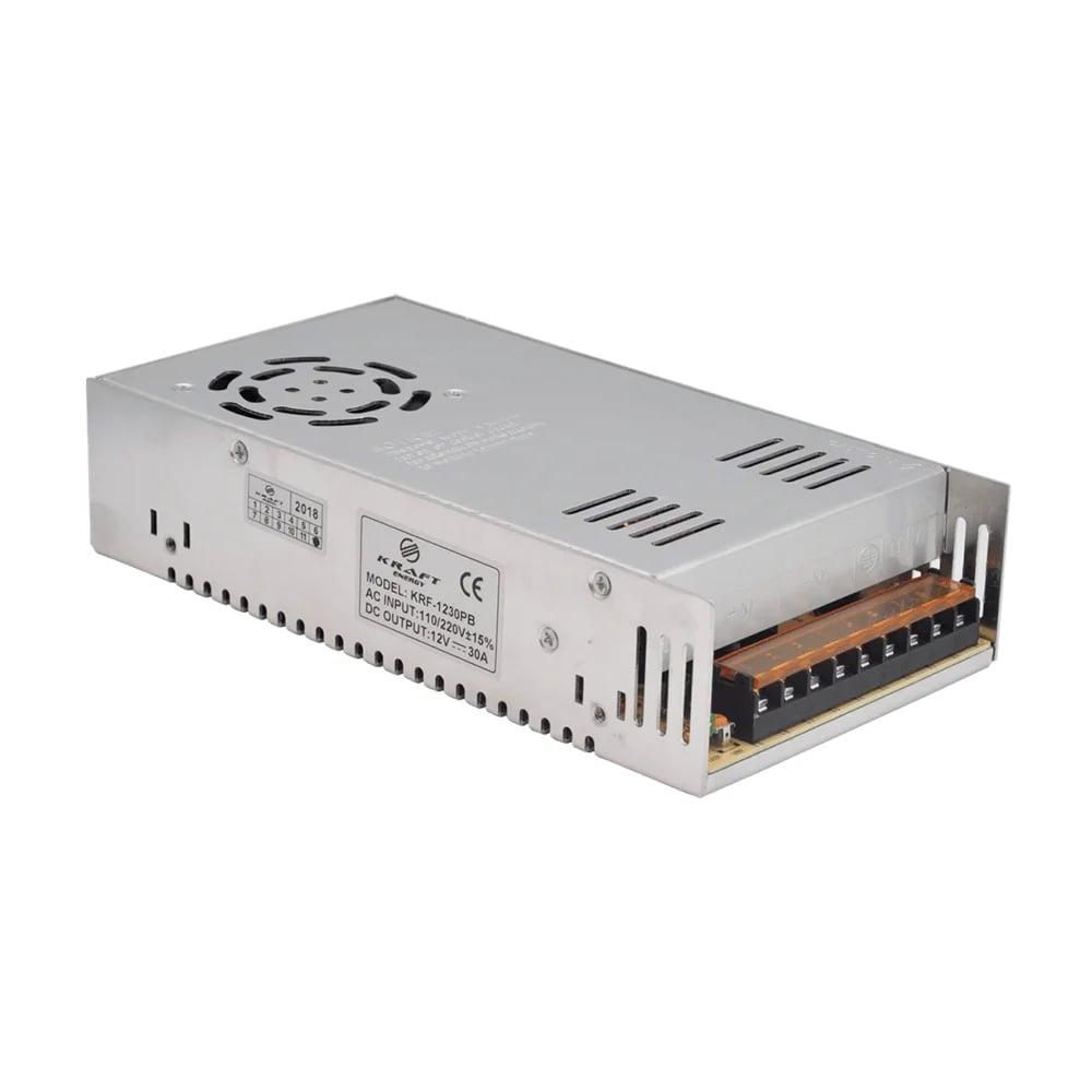 Блок живлення KRF-1230PB Kraft 12V/30A (43-00011), фото 1
