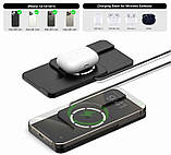 Універсальна бездротова зарядка 20w Type-c в авто для дому на стіл, фото 4
