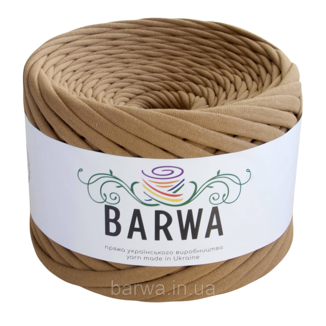 Пряжа трикотажна BARWA 5-7 мм, 14 Горіх