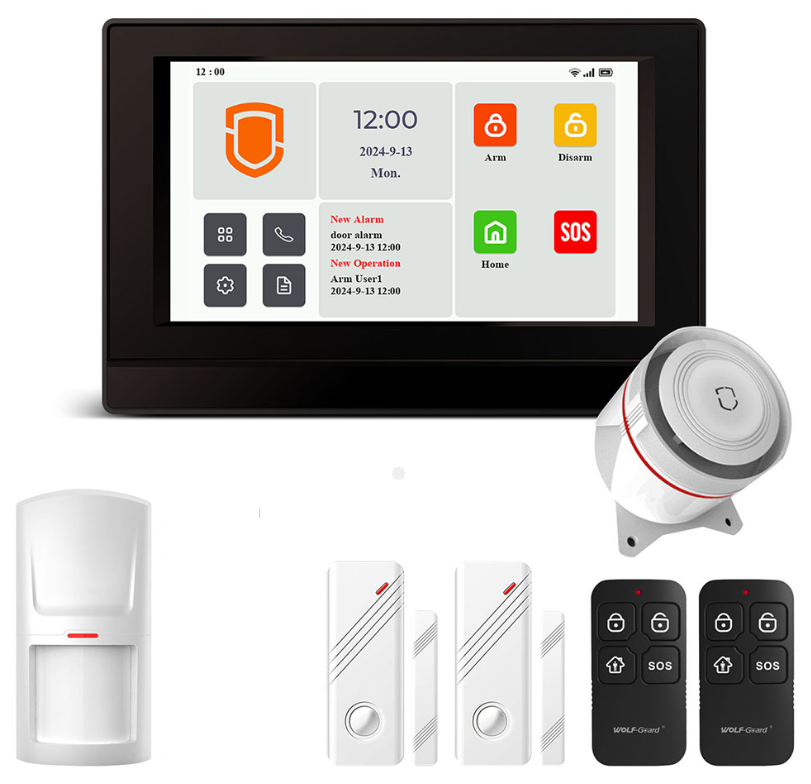 Комплект сигналізації Kerui WT4F «Smart Life» WiFi + 4G Домашня система охоронної сигналізації, фото 1