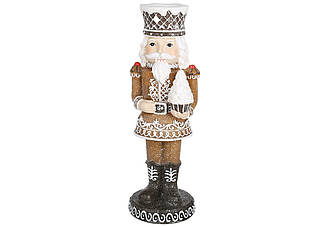 Свічник Пряниковий Лускунчик з глітером 25см