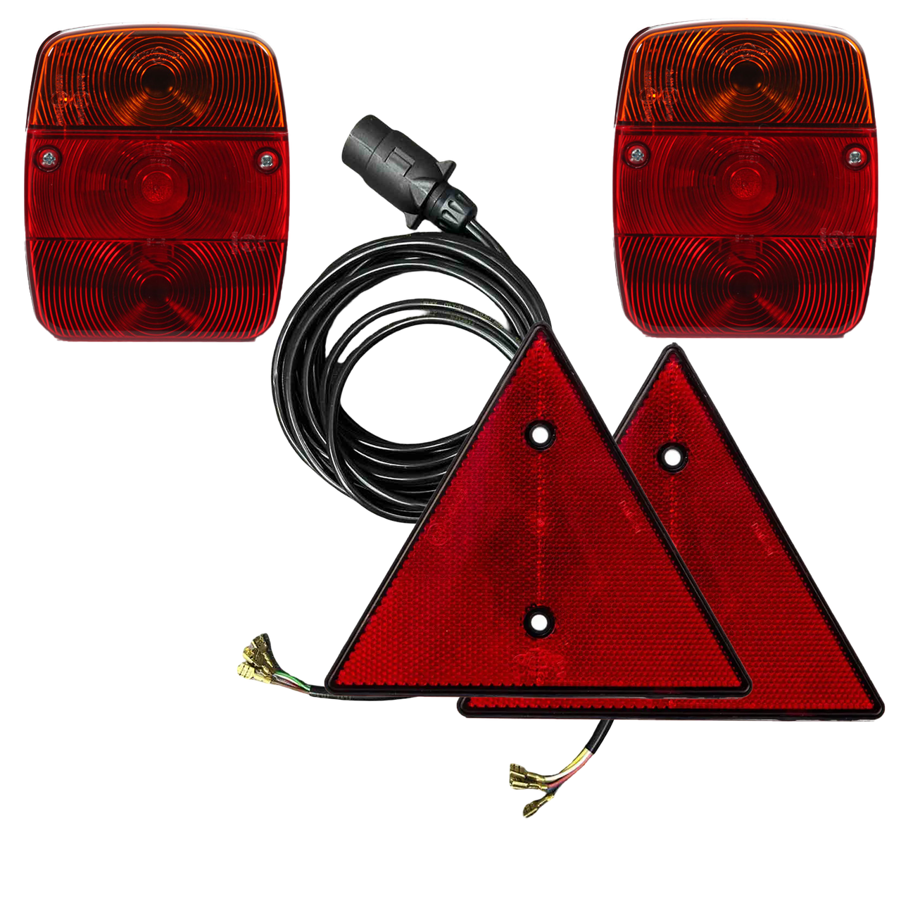 Ліхтарі на причіп задні WAS 92 W18U із кабелем 3,5 м, вилкою 7 PIN та відбивачами, фото 1