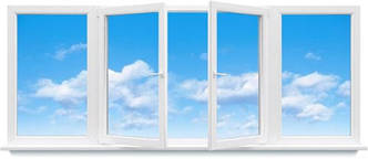 Металопластикова балконна рама, цегляна 5 поверхка "Хрущовка"