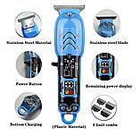 Тример машинка для гоління та стрижки бороди та волосся Electric  Vintage T9 акумуляторна 2 кольори, фото 6