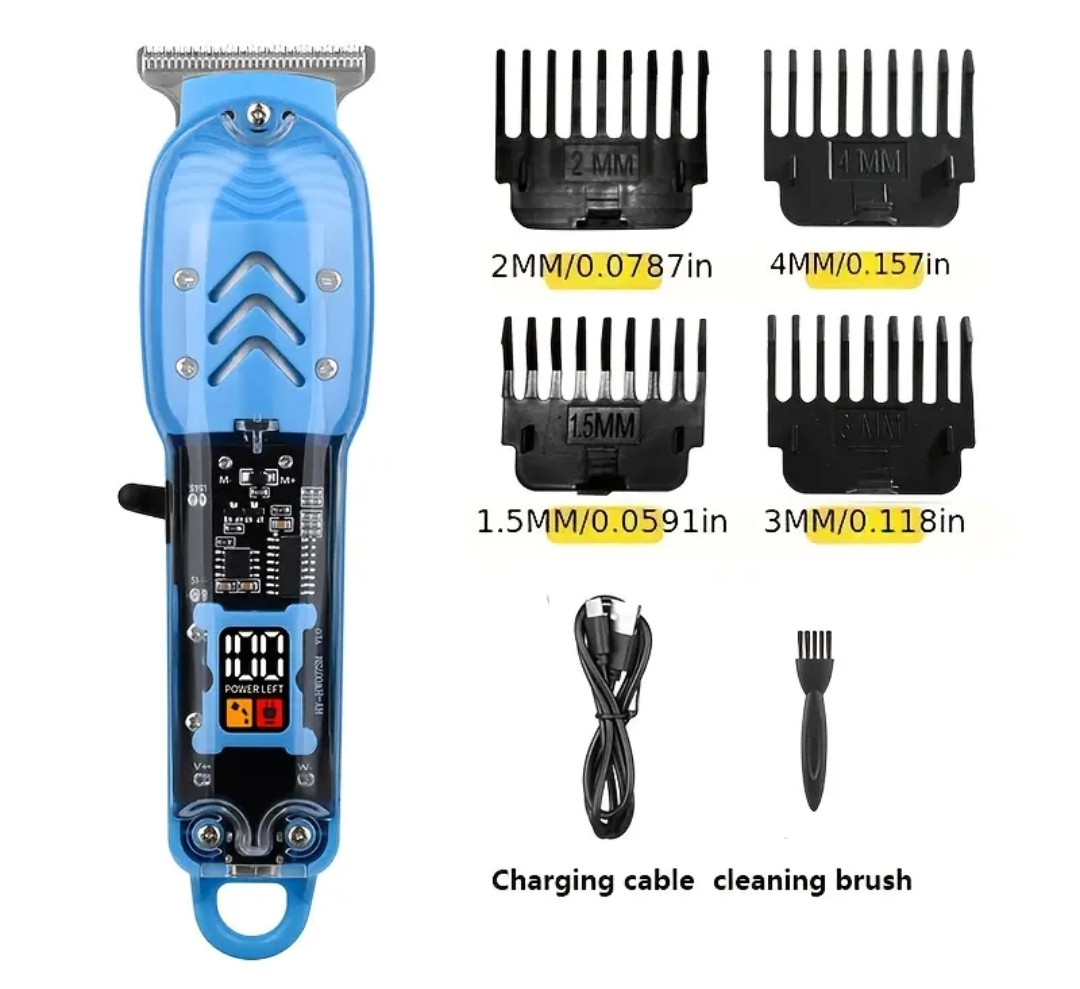 Тример машинка для гоління та стрижки бороди та волосся Electric  Vintage T9 акумуляторна 2 кольори, фото 1