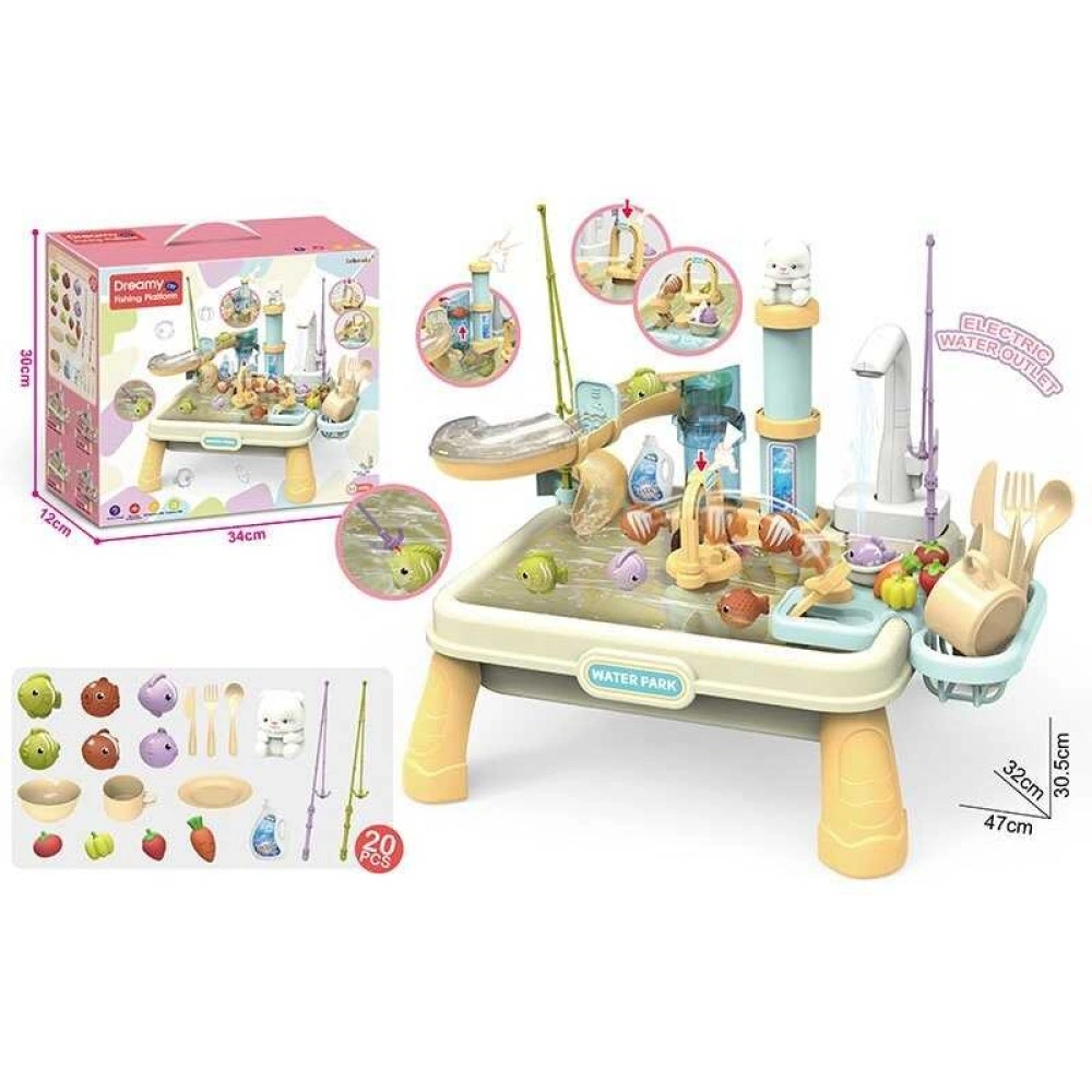 Кухня - риболовля 1205-3 подача води, рибки, 20 елементів