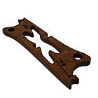 Тримач для ноутбука 25см, Sky-Design PN-003, Коньяк / Хрестоподібна підставка для ноутбука / Тримач планшета, фото 3