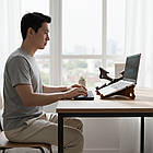 Тримач для ноутбука 25см, Sky-Design PN-003, Коньяк / Хрестоподібна підставка для ноутбука / Тримач планшета, фото 2