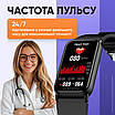 Смарт годинник фітнес браслет розумний трекер водонепроникний крокомір моніторинг сну серцевого ритму, фото 6