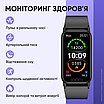 Смарт годинник фітнес браслет розумний трекер водонепроникний крокомір моніторинг сну серцевого ритму, фото 2