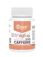 Кофеїн Stark Pharm - Caffeine 200 мг (100 таб) (в 2 рази вигідніший від аптечного)
