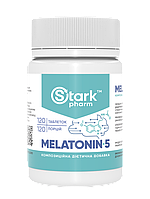 Мелатонін Stark Pharm — Melatonin 5 мг (120 таблеток) (для сну та режиму)