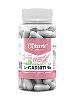 Жироспалювач Stark Pharm — L-Carnitine & Green Tea Extract 600 мг (60 капсул)