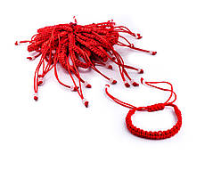 Браслет-оберіг шамбала з червоної нитки