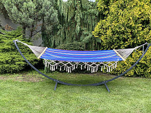 Одномісний гамак з планкою і каркасом BALI XL 200х100 WCG