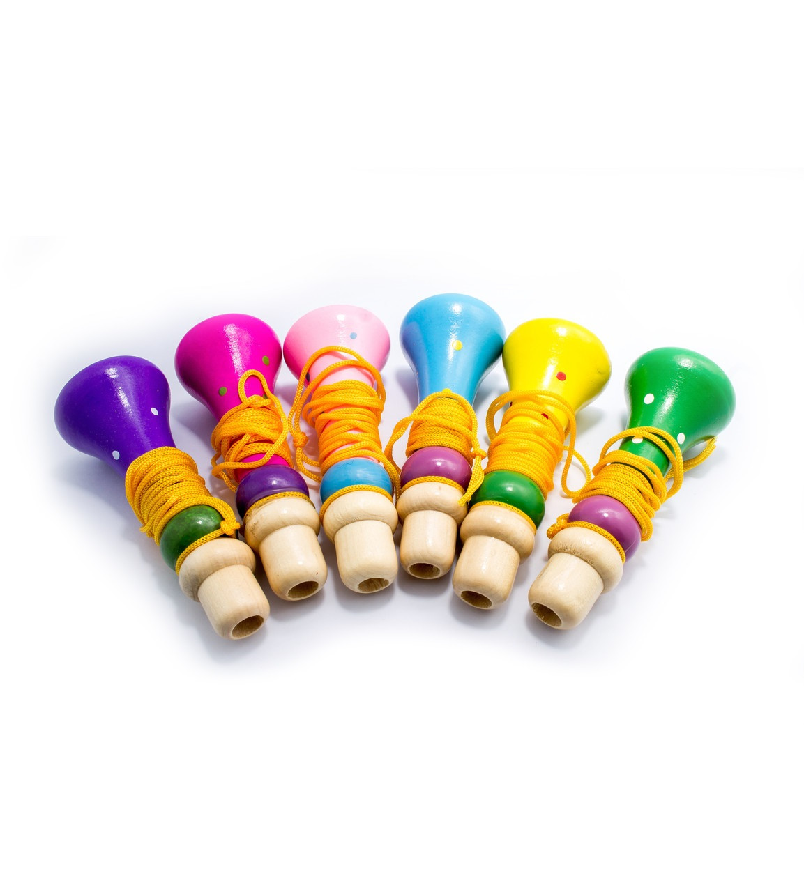 Дитячі дерев'яні дужки свистки