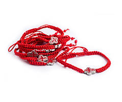 Браслет оберіг червона нитка з хрестиком