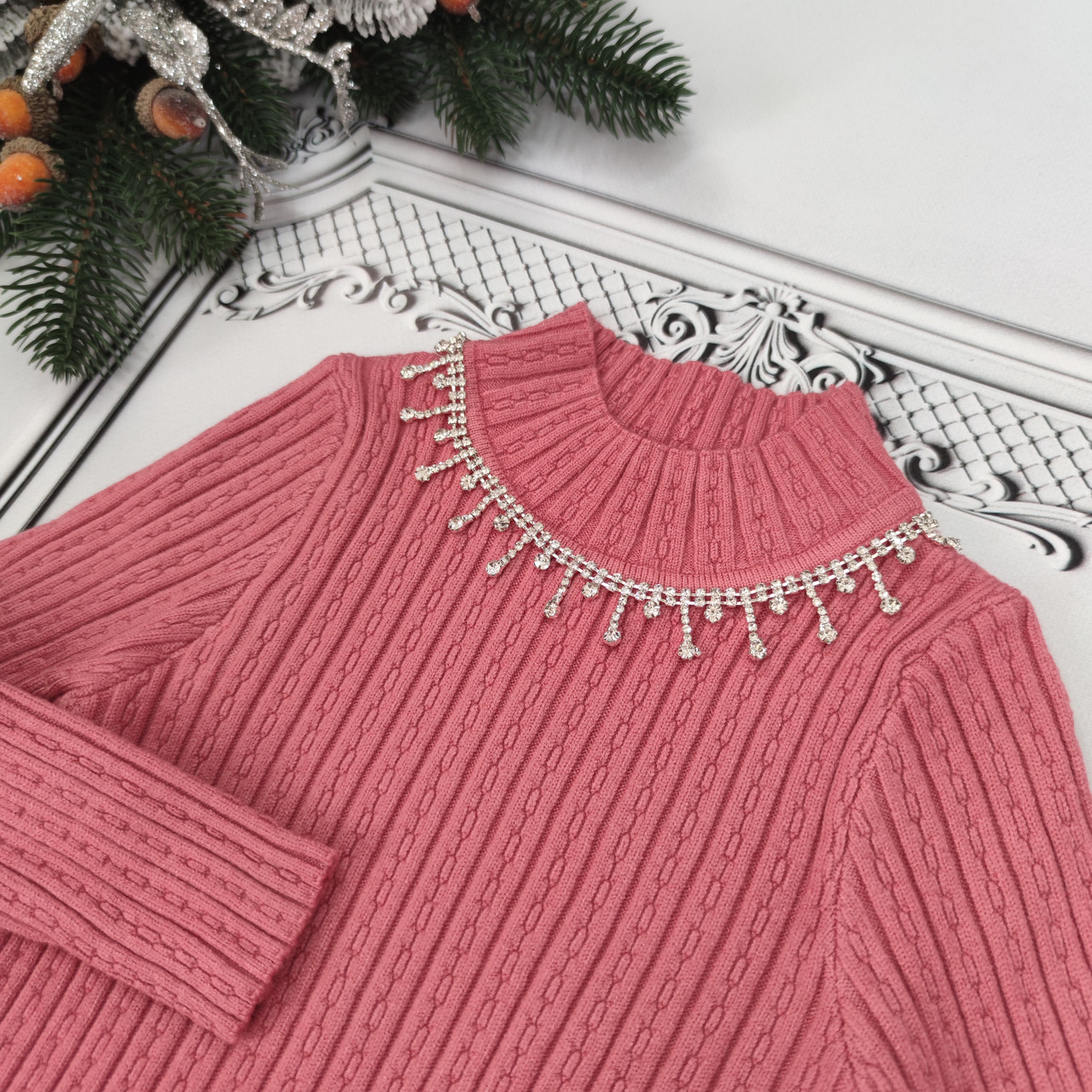 Рожевий гольфик для дівчинки з декором