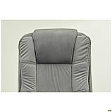 Крісло офісне для керівника Джуліан / Julian велюр сірий, ТМ Амф, фото 6