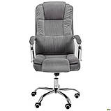 Крісло офісне для керівника Джуліан / Julian велюр сірий, ТМ Амф, фото 4