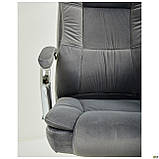 Крісло офісне для керівника Джуліан / Julian велюр сірий, ТМ Амф, фото 8