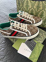 Жіночі кеди Gucci Sneakers Tennis 1977, бежеві жіночі кросівки гуччі теніс 1977, 36 р (23,5 см)