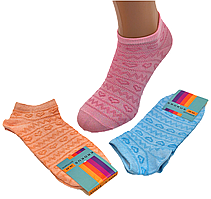 Жіночі короткі шкарпетки з сіточкою Krokus - 10.00 грн./пара (сердечка)