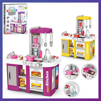 Дитяча велика інтерактивна кухня 922-47 вода звук світло 32 предмети
