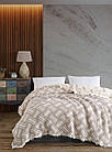 Муслінове двостороннє покривало Jacquard Exclusive Moss Home 230 х 250 см. бежевий