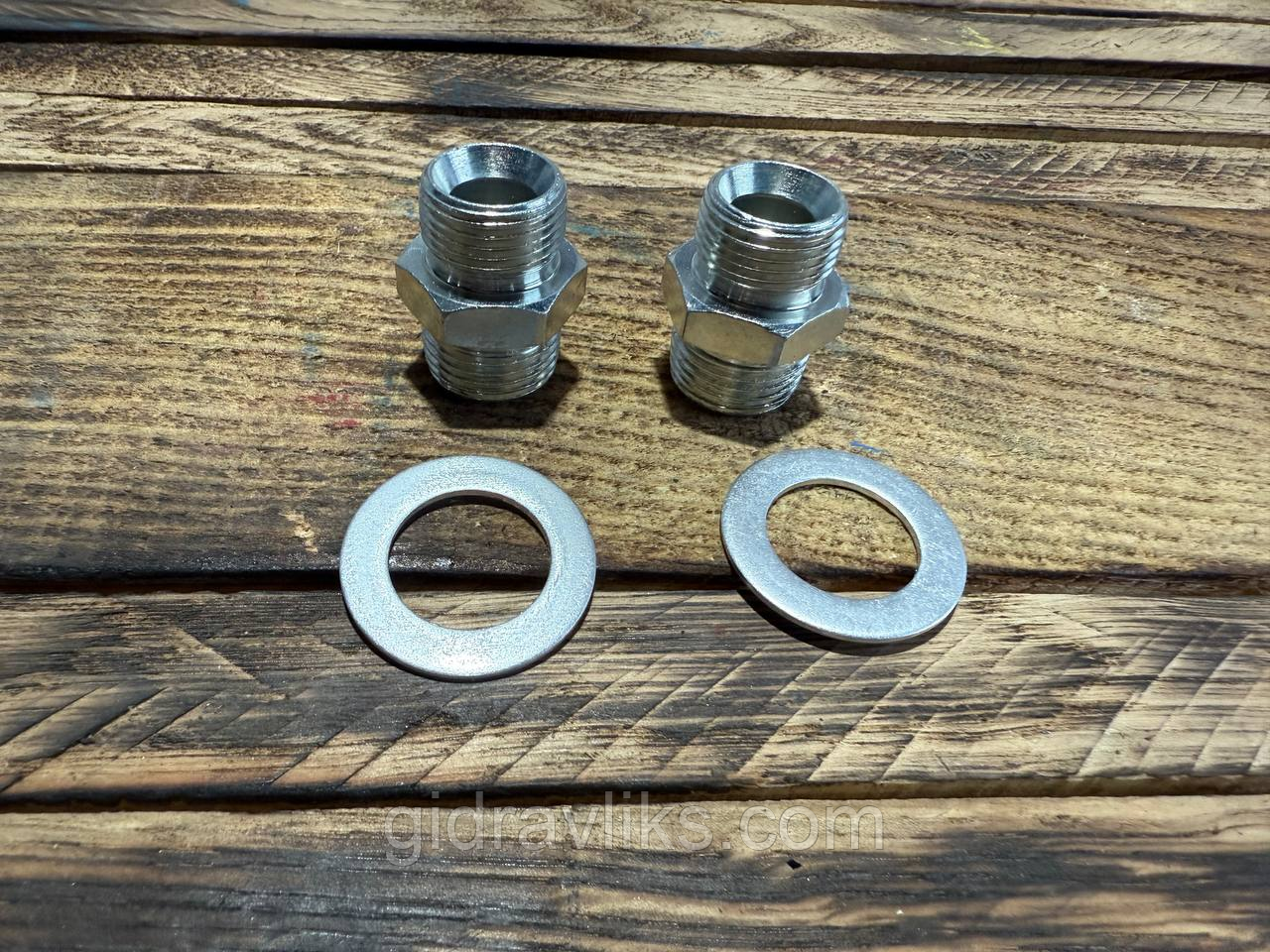 Штуцер сполучний G1/2×20×1,5 │ Гідравлічний перехідник для РВД, гідроциліндрів та насосів-дозаторів, фото 1