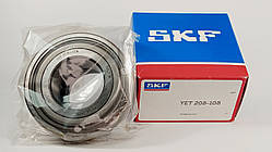 Підшипник YET-208-108 SKF розміри: 38,1*80*43,2 самоустановлюваний типу SA