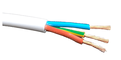 Кабель 3-жильний, ПВСнг 3х0,75 для зовнішньої прокладки (білий)
