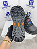 Чоловічі термо кросівки Salomon Speed Cross Pro GTX Thinsulate Grey Black сірі Саломон Гортекс теплі євро зима gtx, фото 10