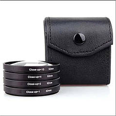 Набір світлофільтрів макролінз Alitek Close Up +1 +2 +4 +10 Макрофільтр 52 мм (4 шт)