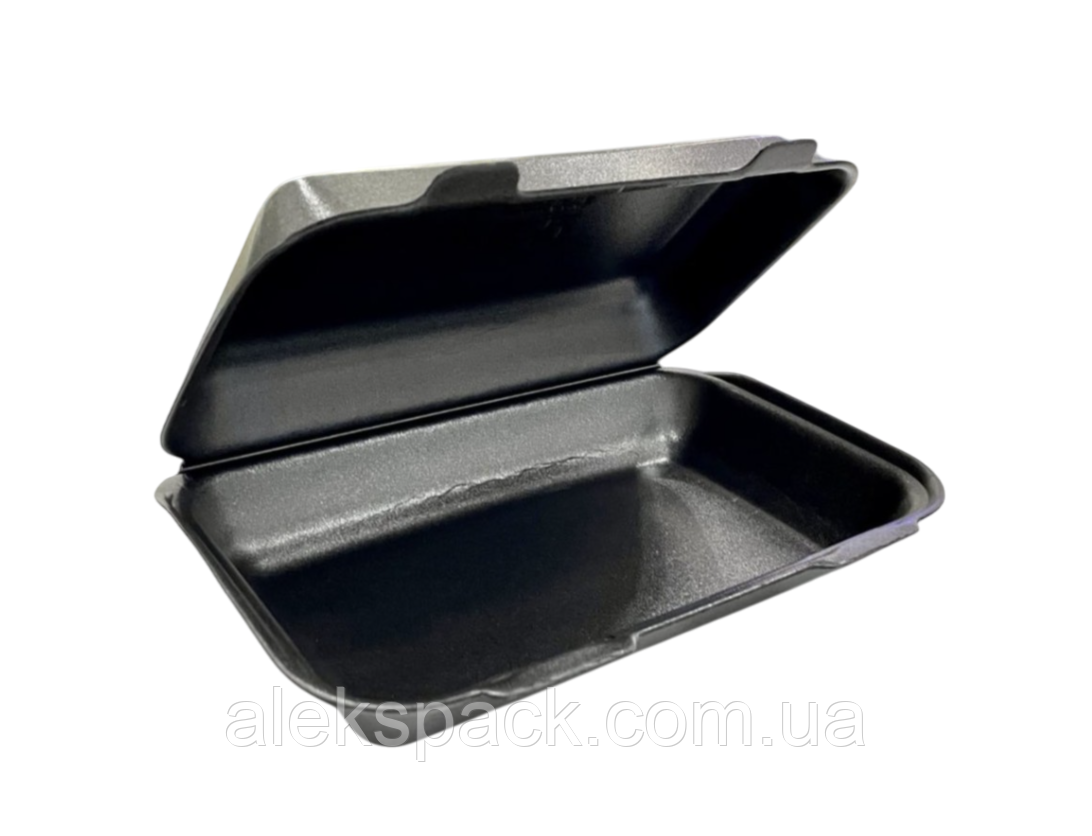 Ланч-бокс HP-10 чорн (150*246*60),250шт/пак, фото 1