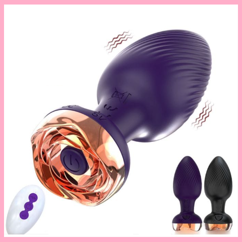 Анальна пробка з вібрацією на пульті, Стимулятор анусу, Вібропробка для анального сексу, Інтимні іграшки, фото 1